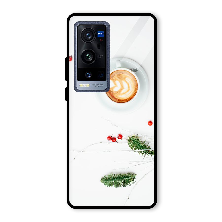 Coffee and Leafs Glass Back Case for Vivo X60 Pro Plus