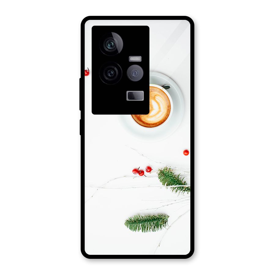 Coffee and Leafs Glass Back Case for Vivo iQOO 11 5G