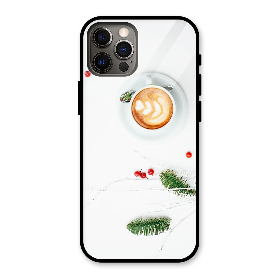 Coffee and Leafs Glass Back Case for iPhone 12 Pro