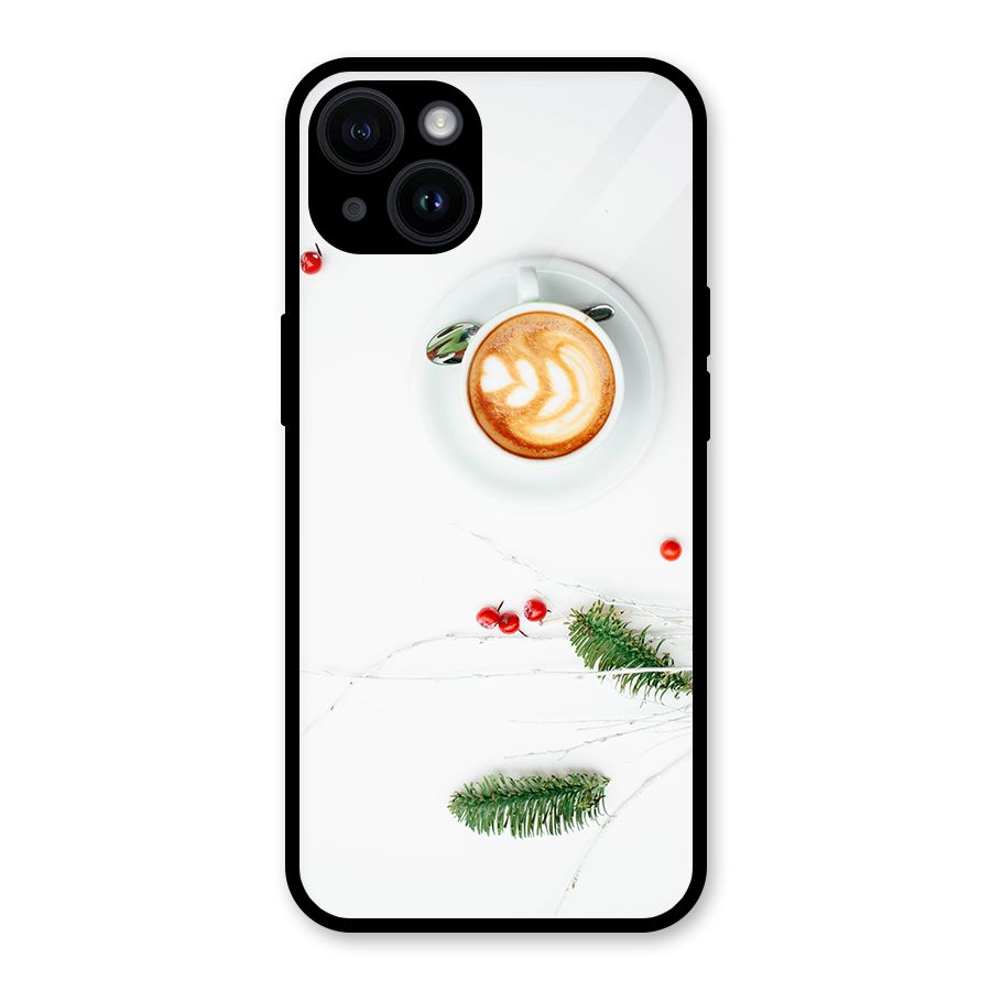 Coffee and Leafs Glass Back Case for iPhone 14