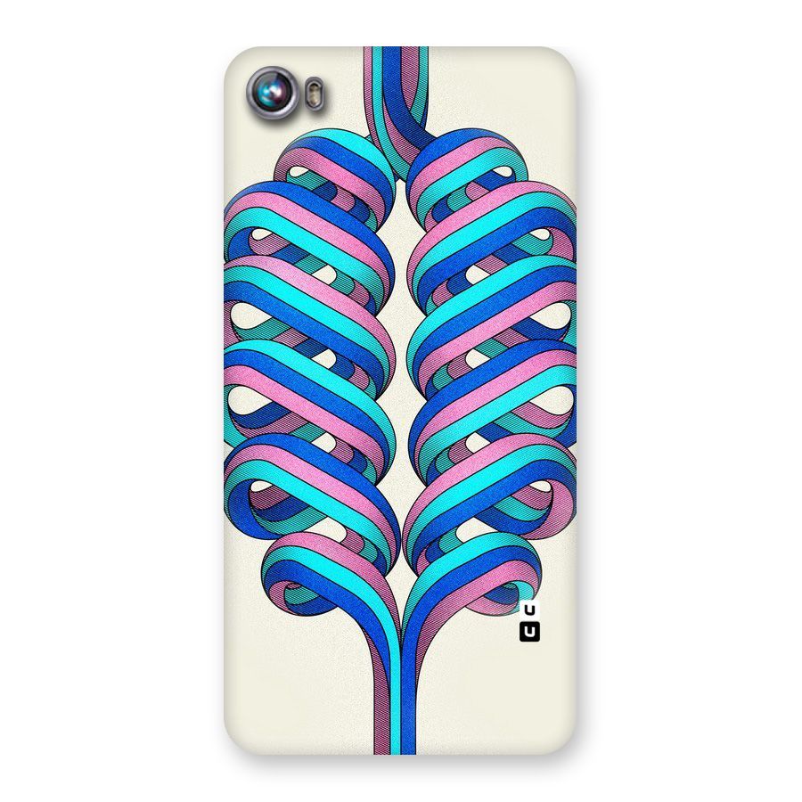 Coil Abstract Pattern Back Case for Micromax Canvas Fire 4 A107