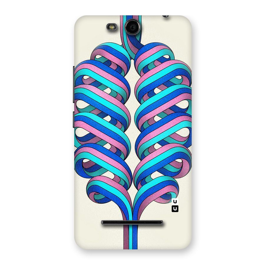 Coil Abstract Pattern Back Case for Micromax Canvas Juice 3 Q392