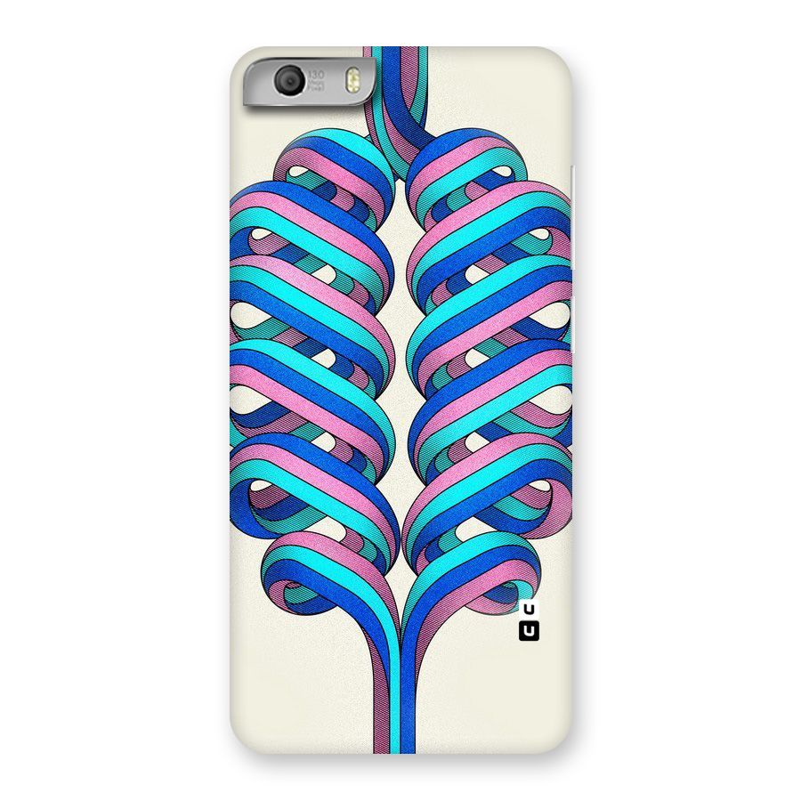 Coil Abstract Pattern Back Case for Micromax Canvas Knight 2