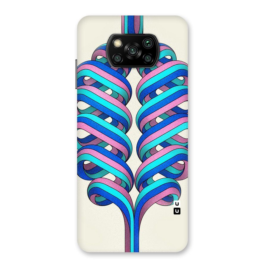Coil Abstract Pattern Back Case for Poco X3