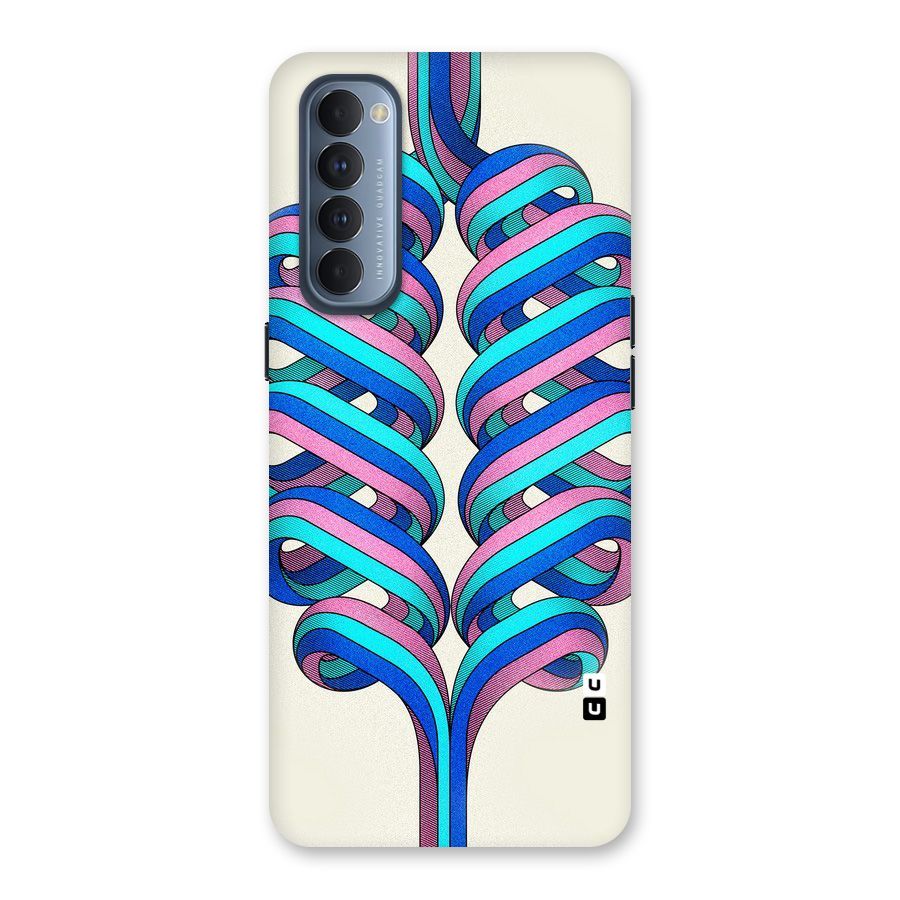 Coil Abstract Pattern Back Case for Reno4 Pro