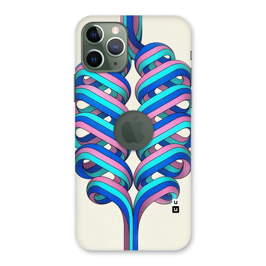 Coil Abstract Pattern Back Case for iPhone 11 Pro Logo  Cut