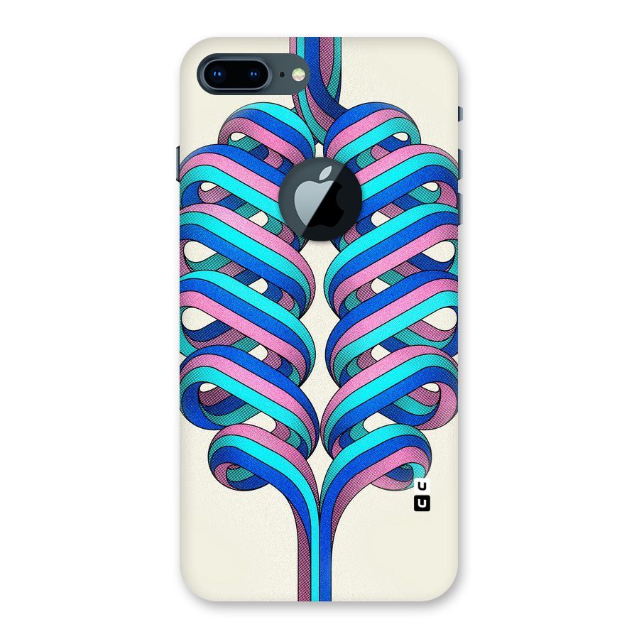 Coil Abstract Pattern Back Case for iPhone 7 Plus Logo Cut