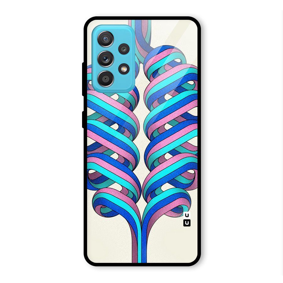 Coil Abstract Pattern Glass Back Case for Galaxy A52