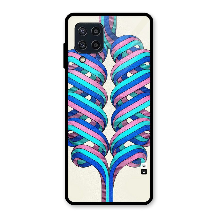 Coil Abstract Pattern Glass Back Case for Galaxy M32