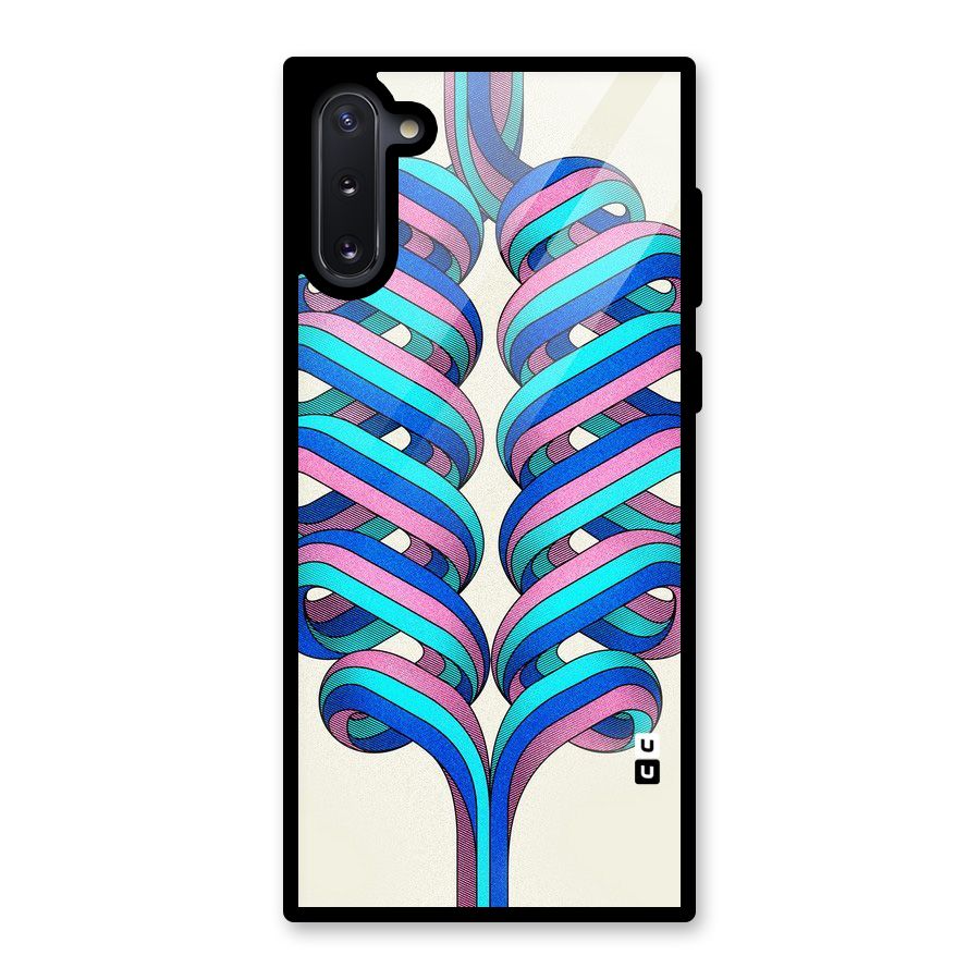 Coil Abstract Pattern Glass Back Case for Galaxy Note 10