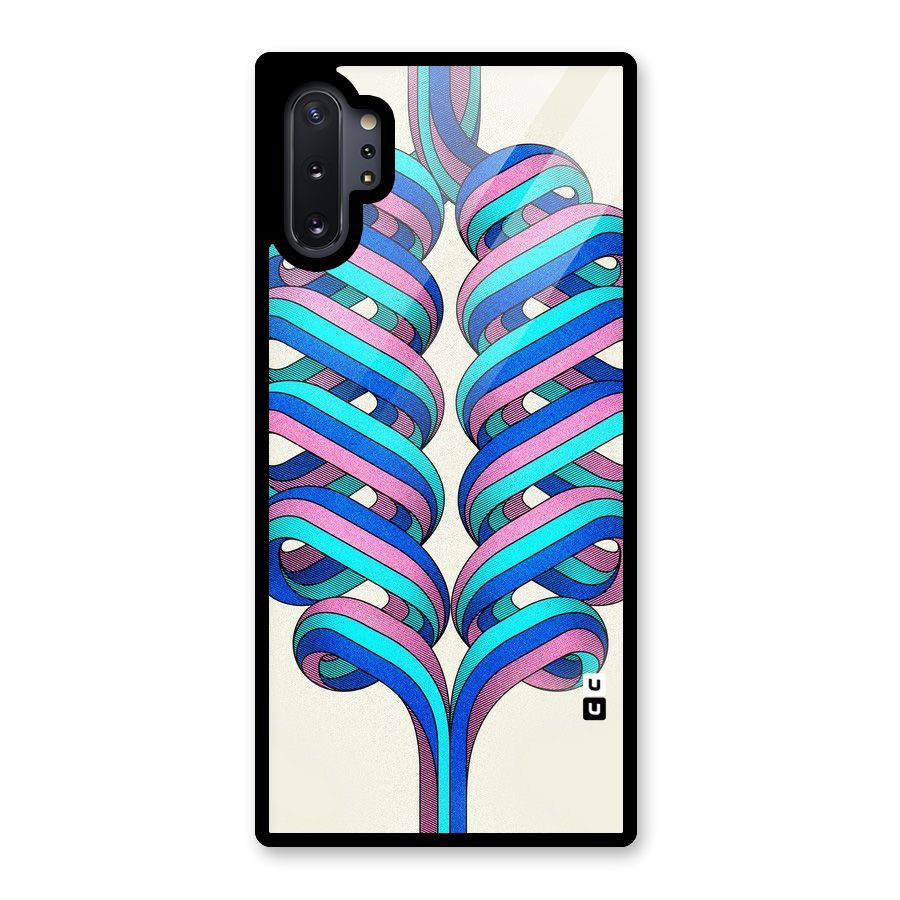 Coil Abstract Pattern Glass Back Case for Galaxy Note 10 Plus