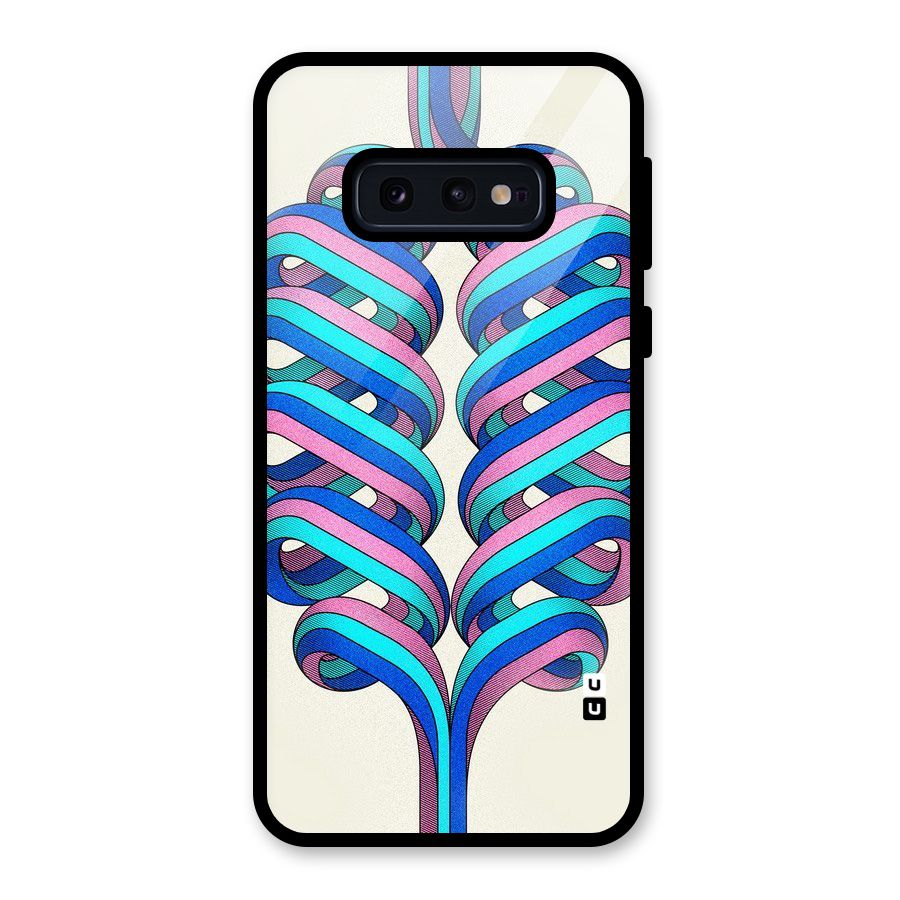 Coil Abstract Pattern Glass Back Case for Galaxy S10e