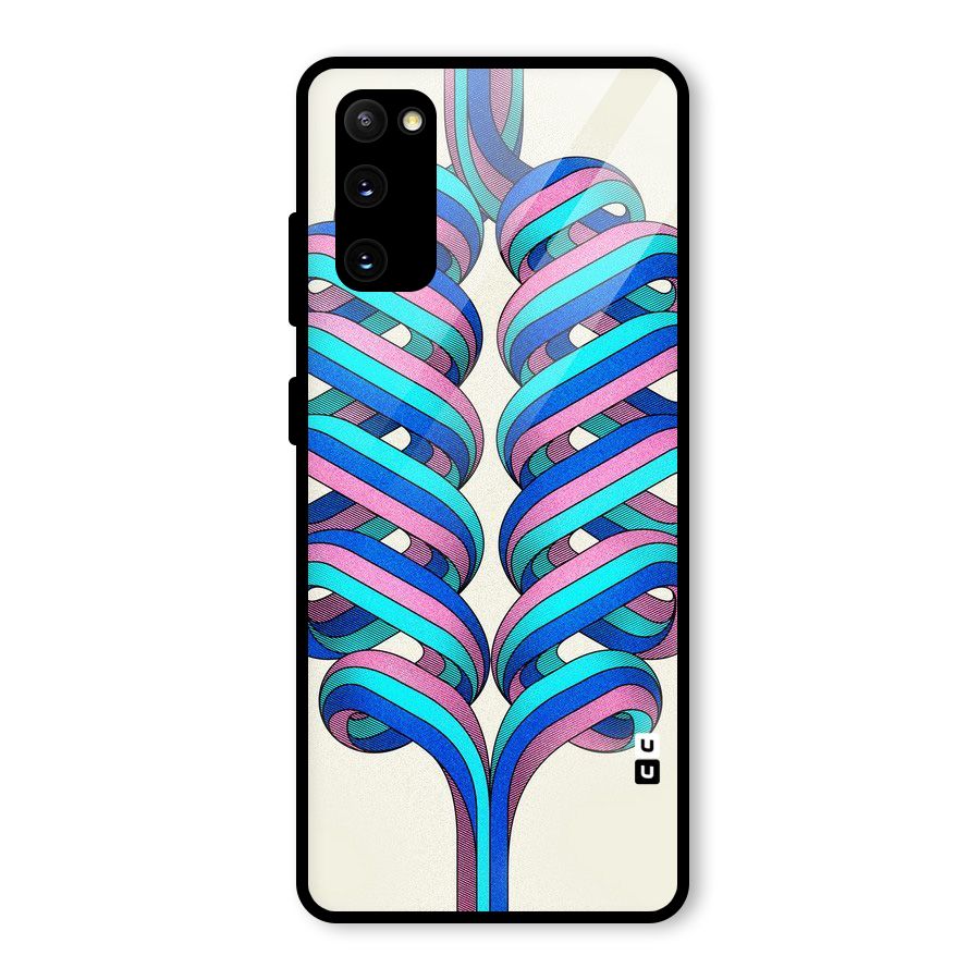 Coil Abstract Pattern Glass Back Case for Galaxy S20 FE 5G