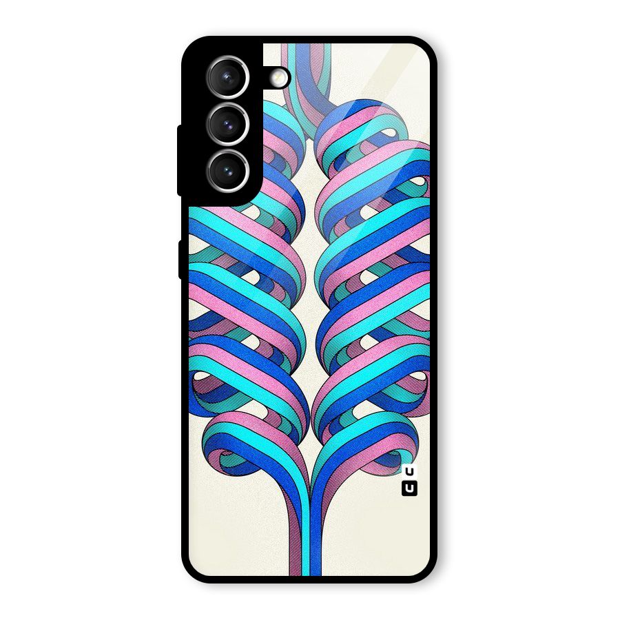 Coil Abstract Pattern Glass Back Case for Galaxy S21 5G
