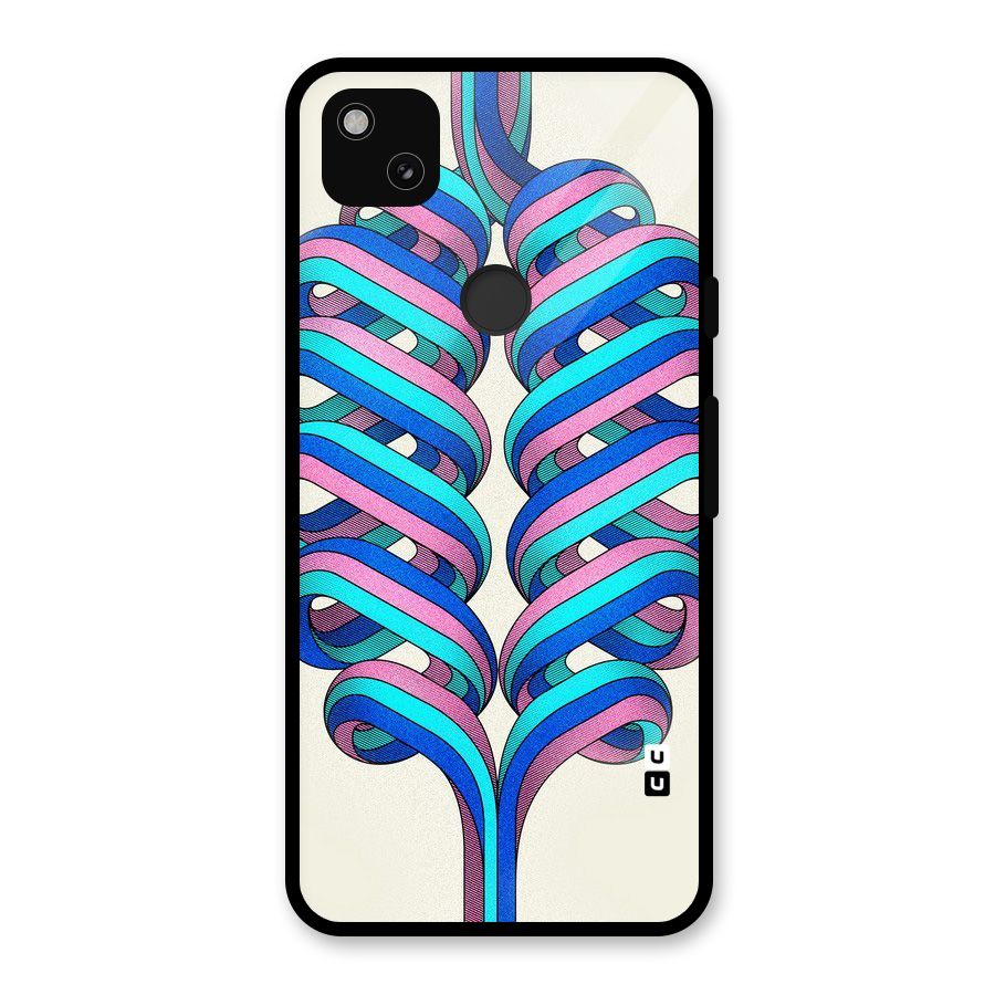 Coil Abstract Pattern Glass Back Case for Google Pixel 4a