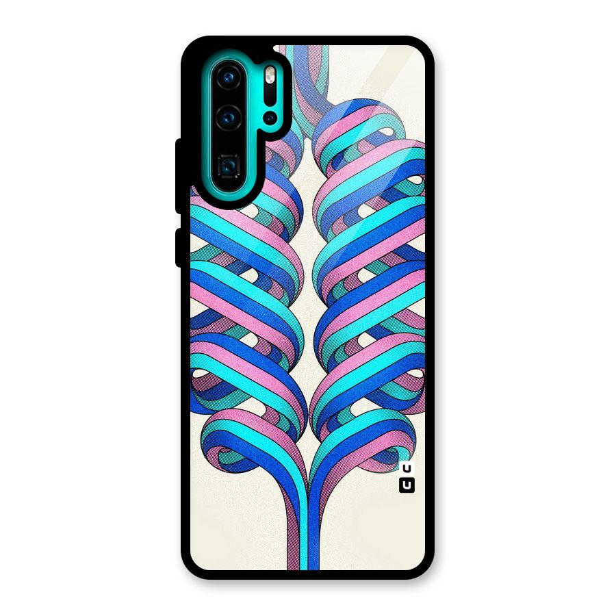 Coil Abstract Pattern Glass Back Case for Huawei P30 Pro