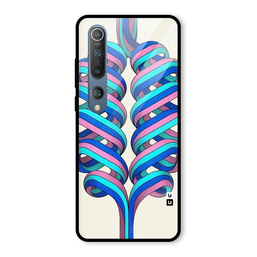 Coil Abstract Pattern Glass Back Case for Mi 10