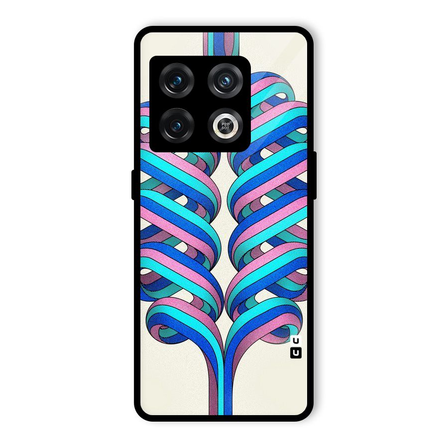 Coil Abstract Pattern Glass Back Case for OnePlus 10 Pro 5G