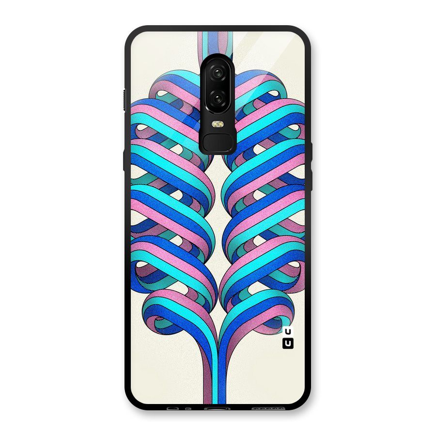 Coil Abstract Pattern Glass Back Case for OnePlus 6
