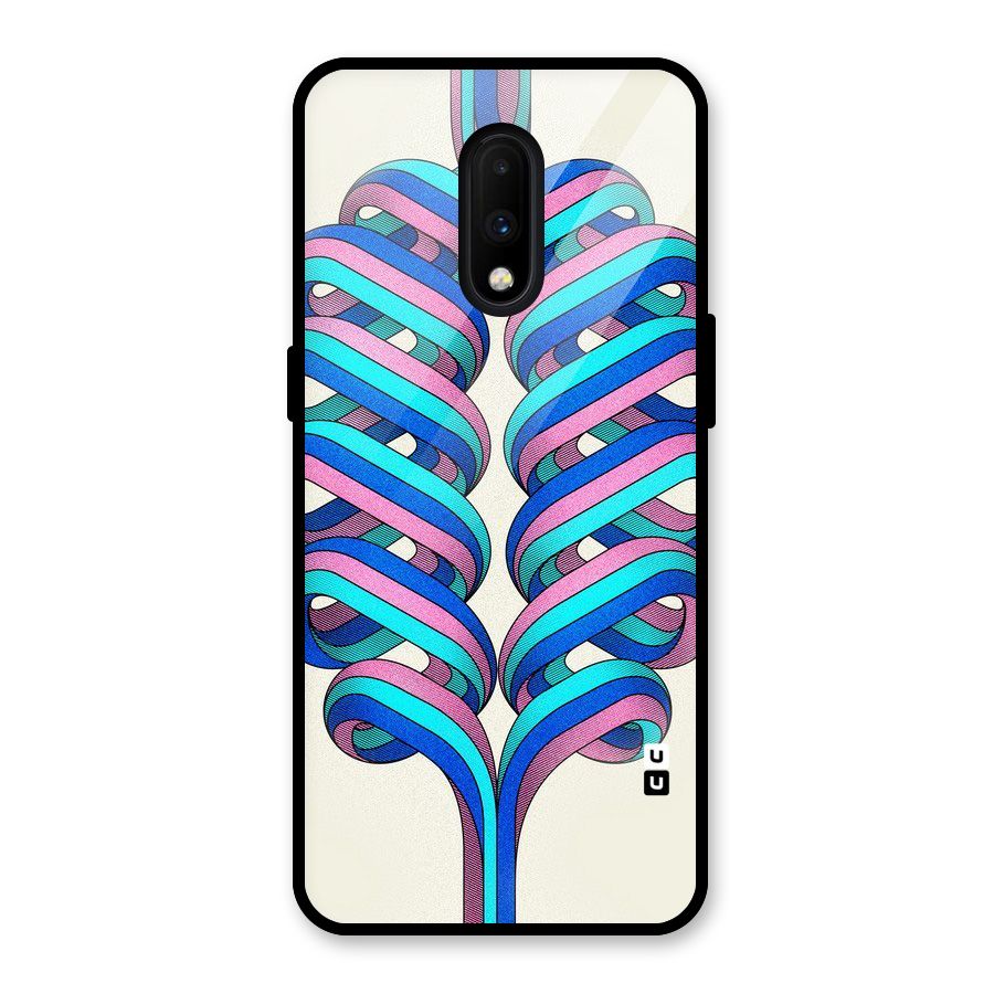 Coil Abstract Pattern Glass Back Case for OnePlus 7