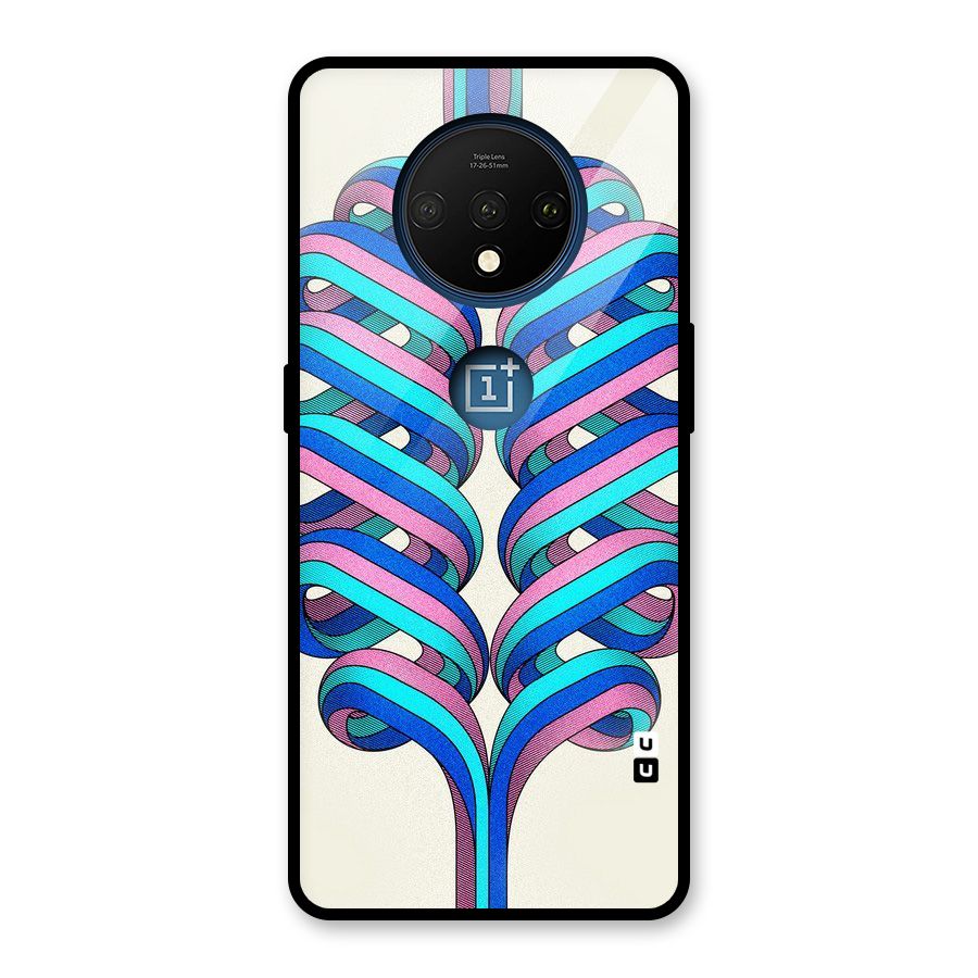 Coil Abstract Pattern Glass Back Case for OnePlus 7T