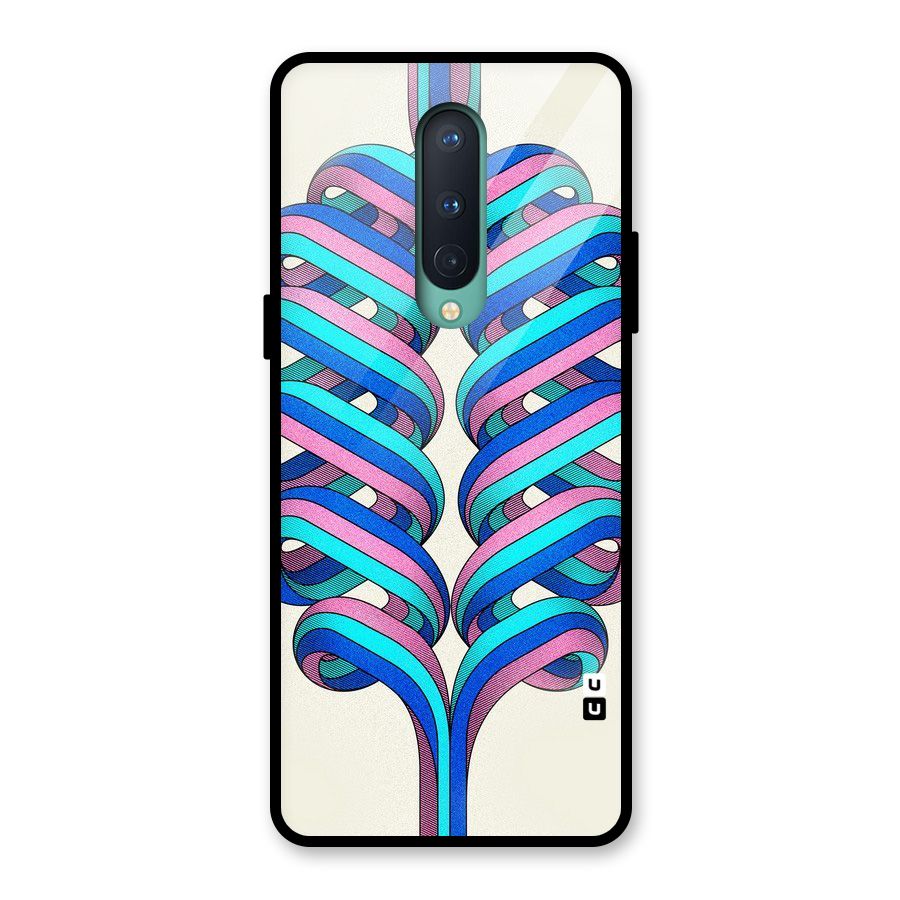 Coil Abstract Pattern Glass Back Case for OnePlus 8