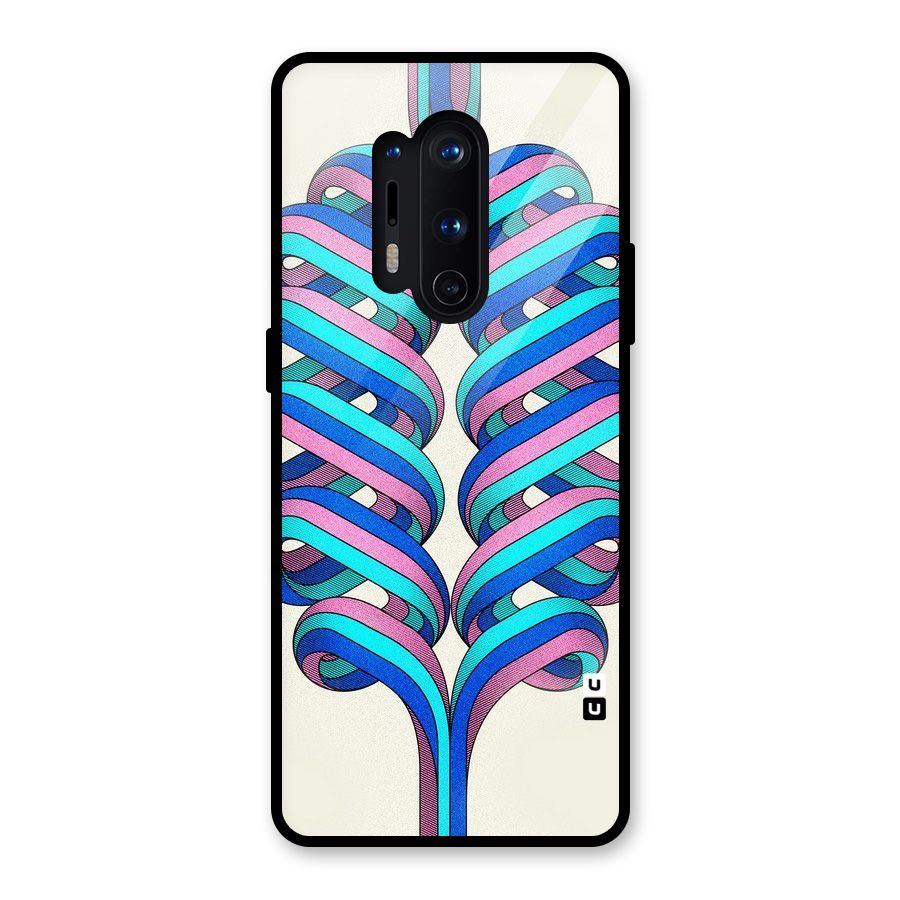 Coil Abstract Pattern Glass Back Case for OnePlus 8 Pro