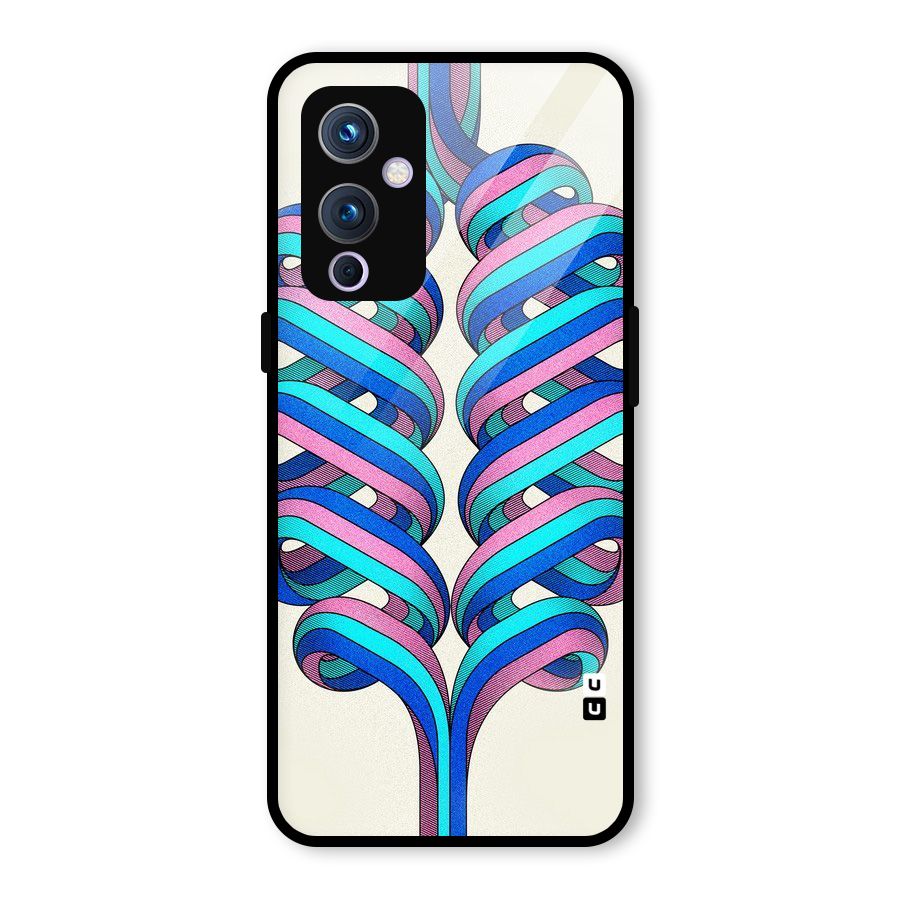 Coil Abstract Pattern Glass Back Case for OnePlus 9