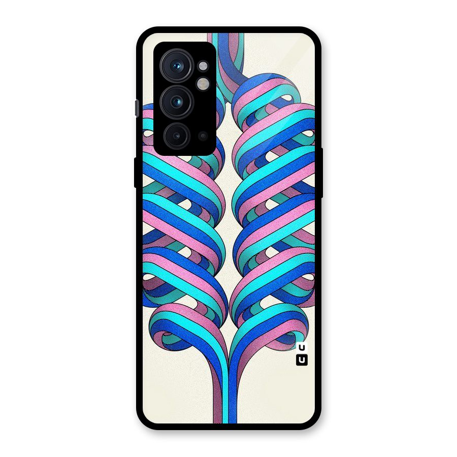 Coil Abstract Pattern Glass Back Case for OnePlus 9RT 5G