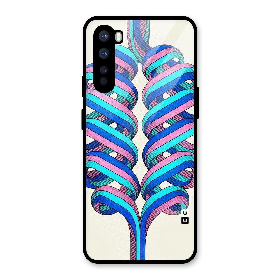 Coil Abstract Pattern Glass Back Case for OnePlus Nord