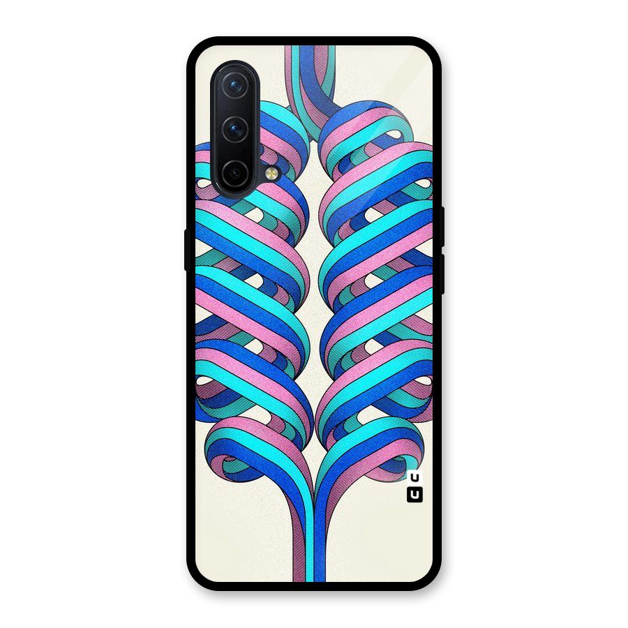 Coil Abstract Pattern Glass Back Case for OnePlus Nord CE 5G