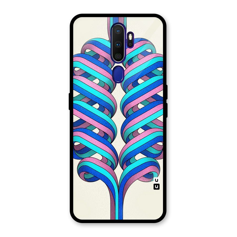 Coil Abstract Pattern Glass Back Case for Oppo A9 (2020)