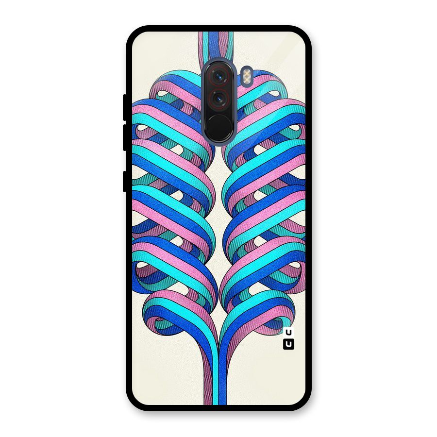 Coil Abstract Pattern Glass Back Case for Poco F1