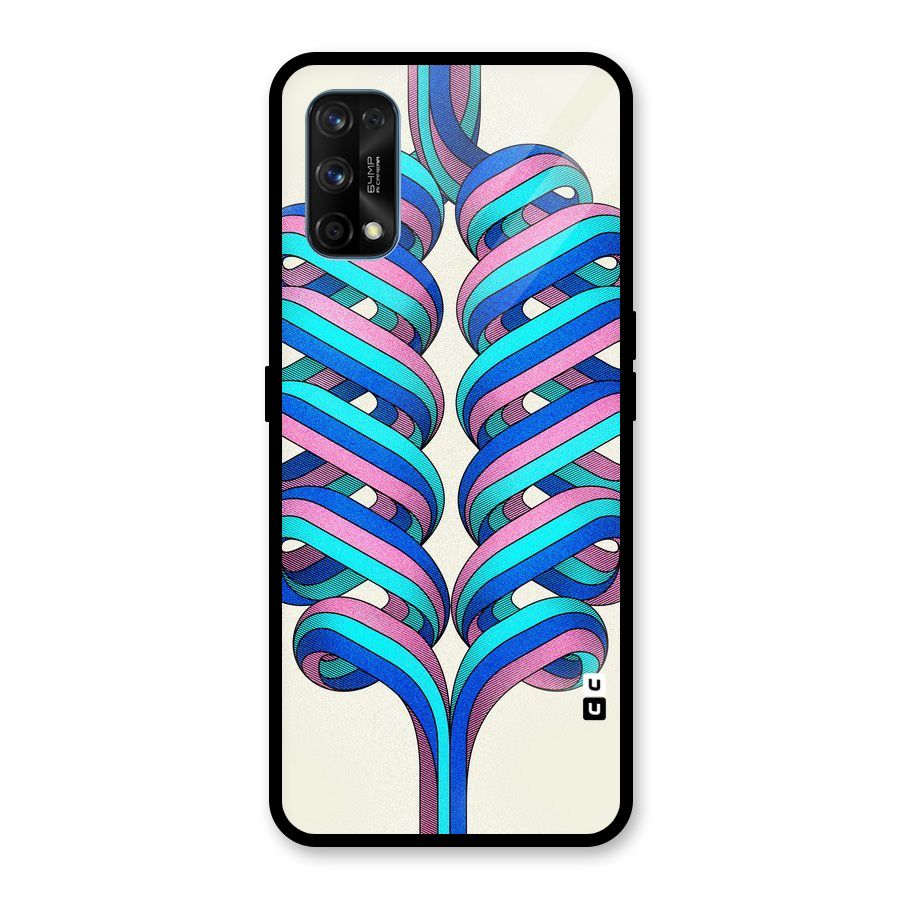 Coil Abstract Pattern Glass Back Case for Realme 7 Pro