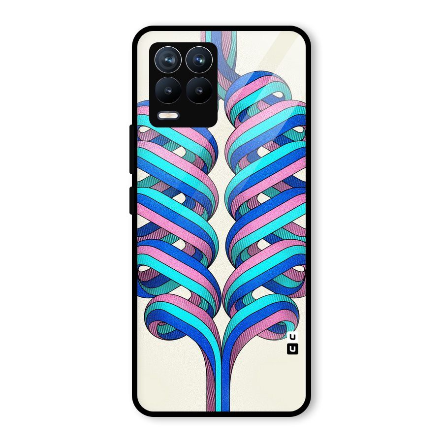 Coil Abstract Pattern Glass Back Case for Realme 8 Pro