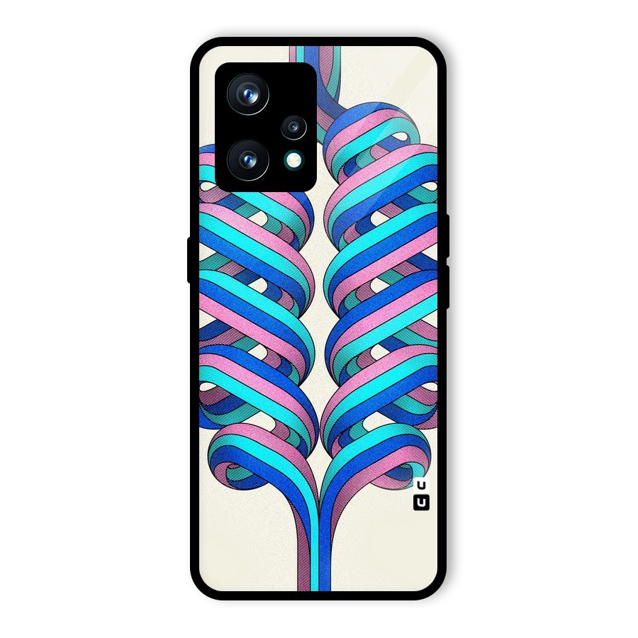 Coil Abstract Pattern Glass Back Case for Realme 9 Pro Plus 5G