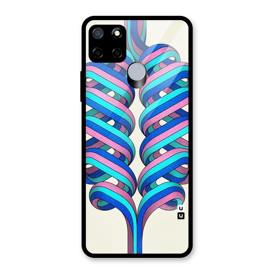 Coil Abstract Pattern Glass Back Case for Realme C12
