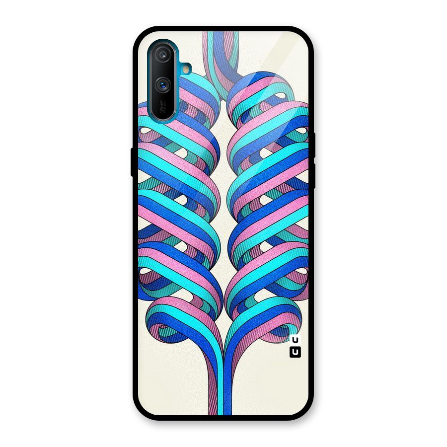 Coil Abstract Pattern Glass Back Case for Realme C3