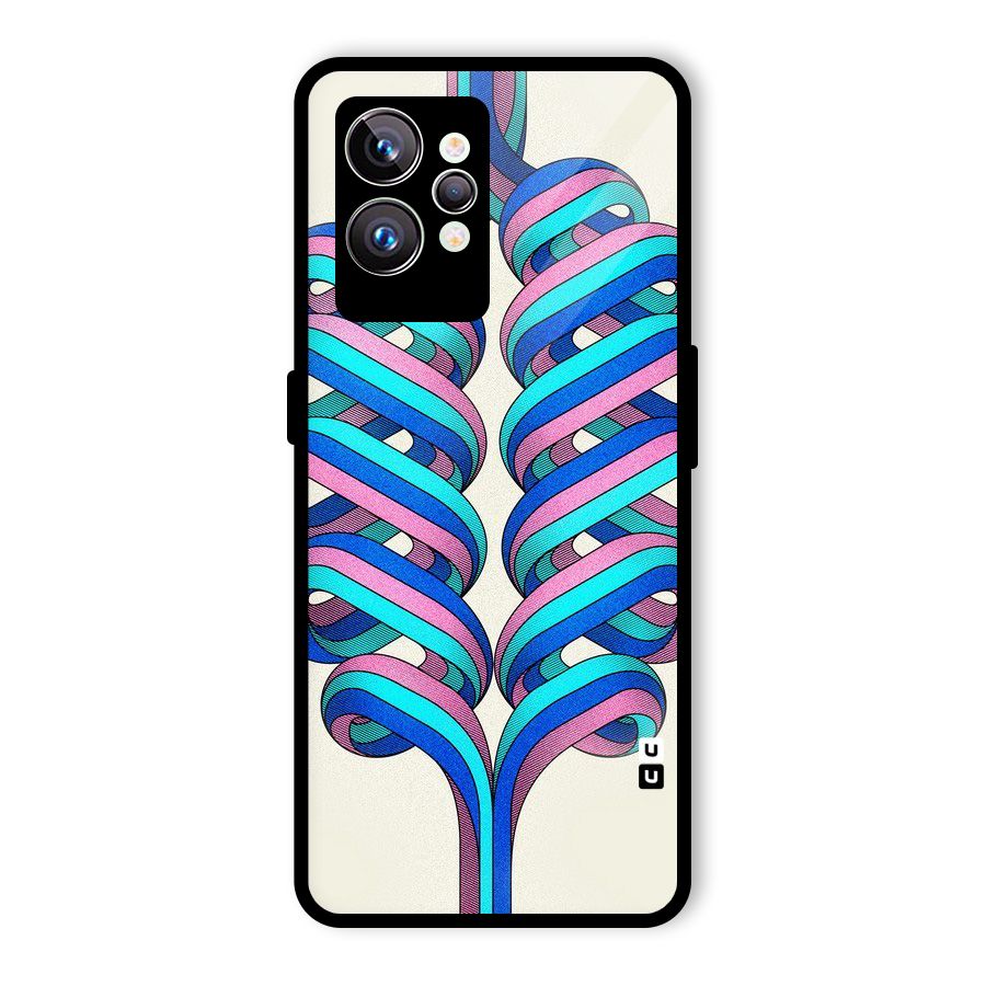 Coil Abstract Pattern Glass Back Case for Realme GT2 Pro