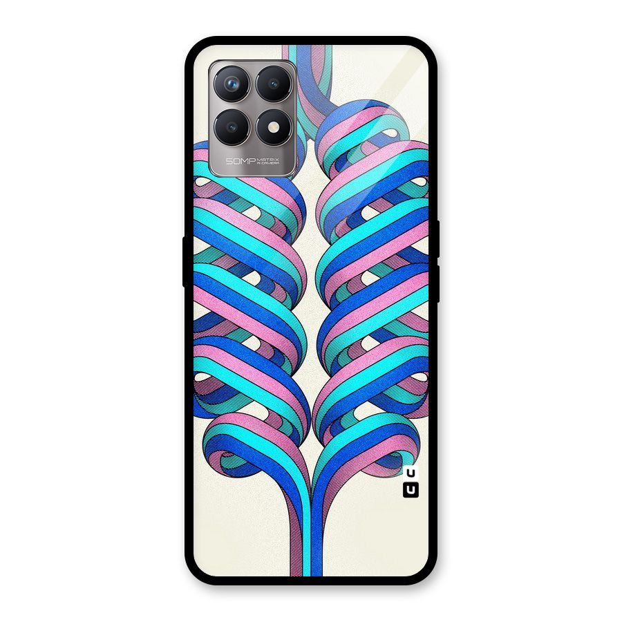 Coil Abstract Pattern Glass Back Case for Realme Narzo 50