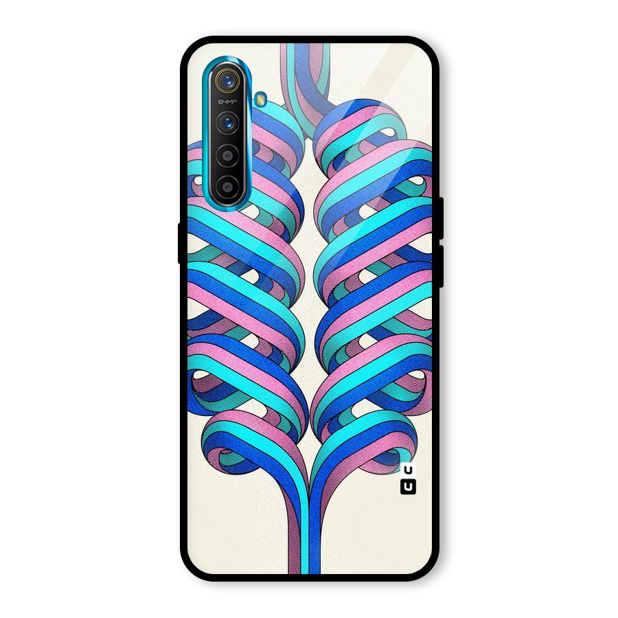 Coil Abstract Pattern Glass Back Case for Realme X2