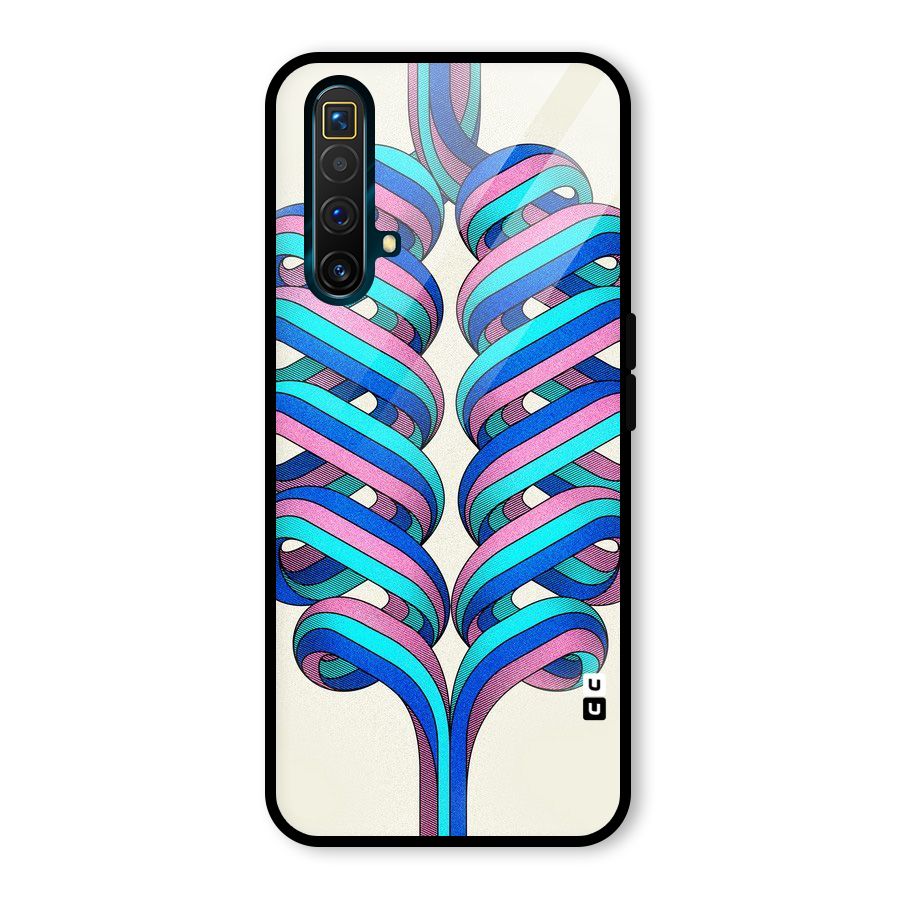 Coil Abstract Pattern Glass Back Case for Realme X3 SuperZoom
