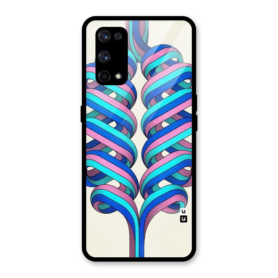 Coil Abstract Pattern Glass Back Case for Realme X7 Pro