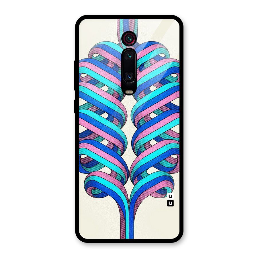 Coil Abstract Pattern Glass Back Case for Redmi K20