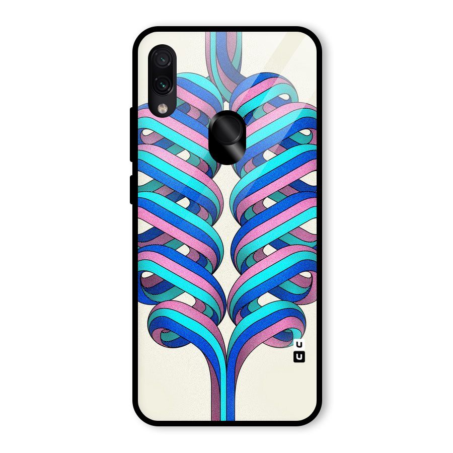 Coil Abstract Pattern Glass Back Case for Redmi Note 7
