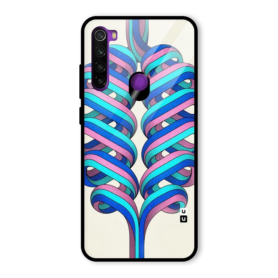 Coil Abstract Pattern Glass Back Case for Redmi Note 8