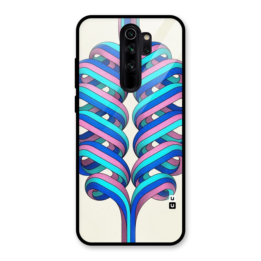 Coil Abstract Pattern Glass Back Case for Redmi Note 8 Pro