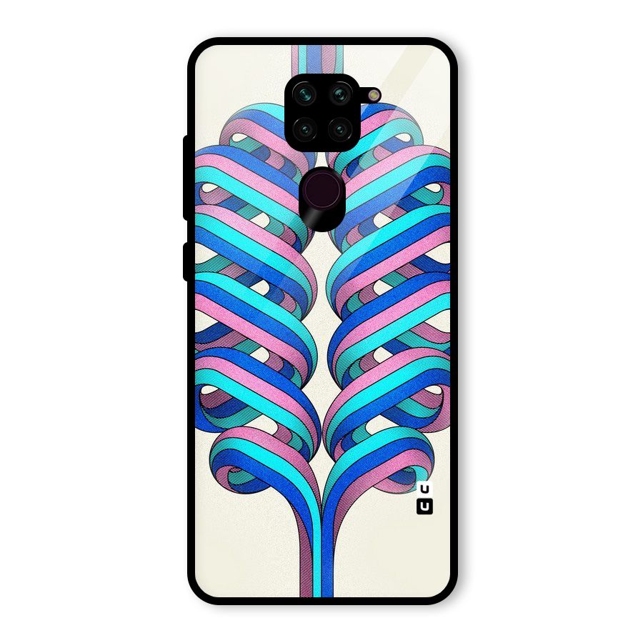 Coil Abstract Pattern Glass Back Case for Redmi Note 9
