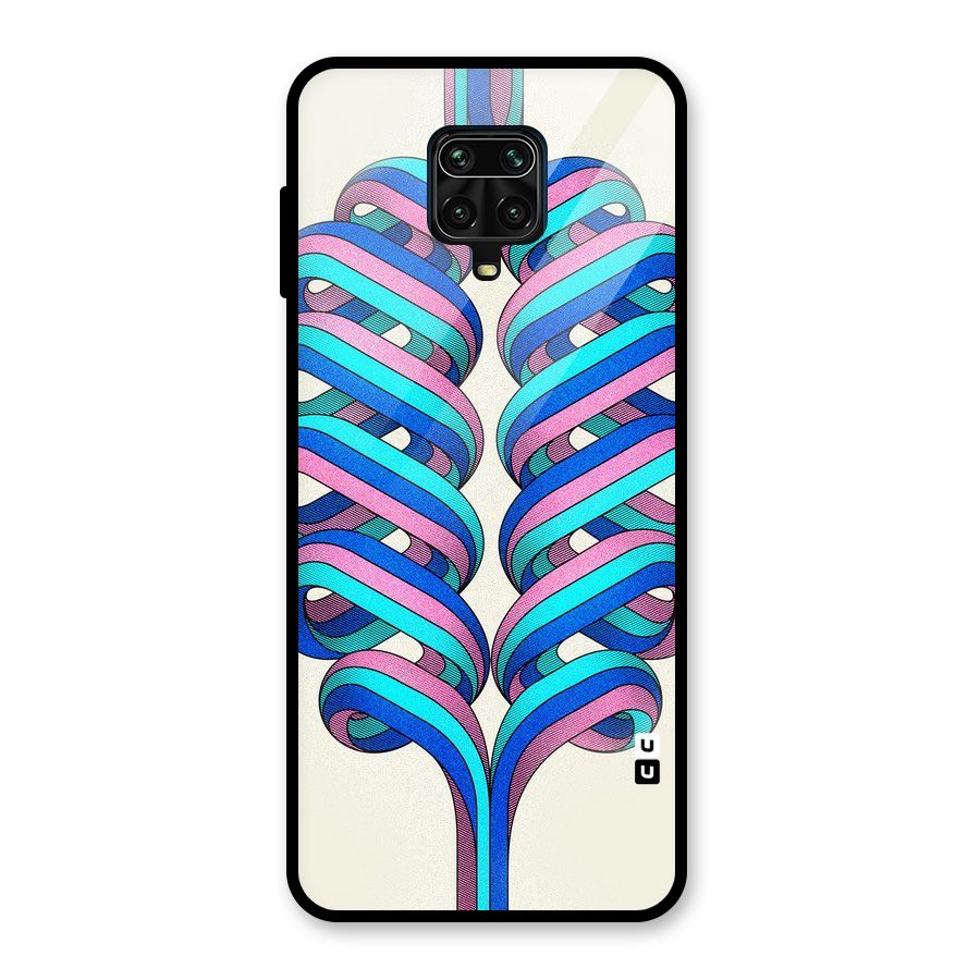Coil Abstract Pattern Glass Back Case for Redmi Note 9 Pro