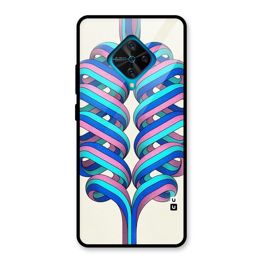Coil Abstract Pattern Glass Back Case for Vivo S1 Pro